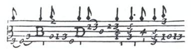 Bartolotti 1655 notation example