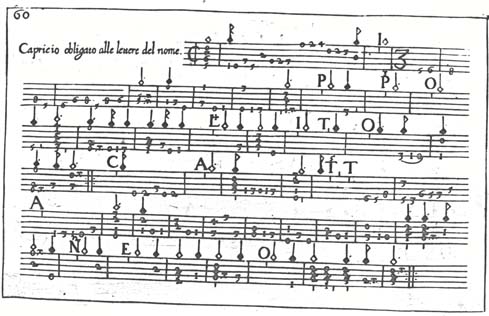 Granata 1651 p. 60 sample notation