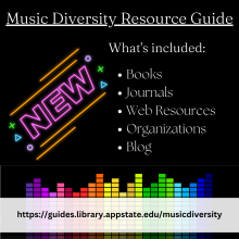 new Music Diversity Resource Guide: books, journals, web resources, organizations, blog